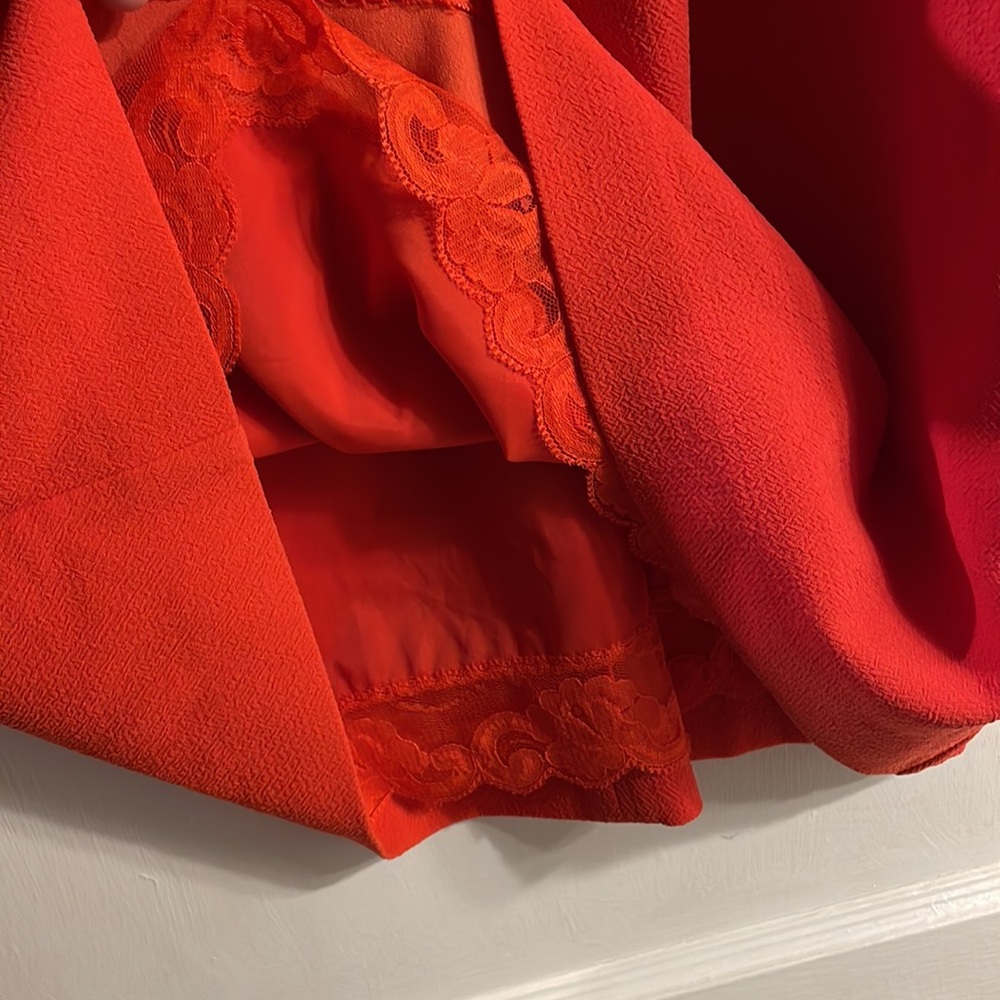 Gently used Trina Turk Orange Splash dress size 10 - Picture 9 of 13